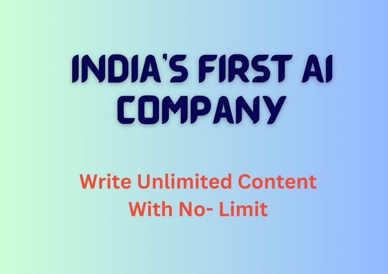 India's First AI Company