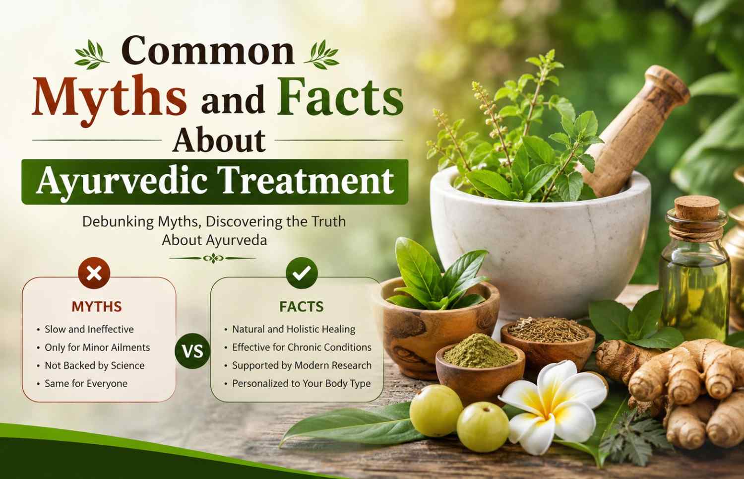 Common Myths and Facts About Ayurvedic Treatment